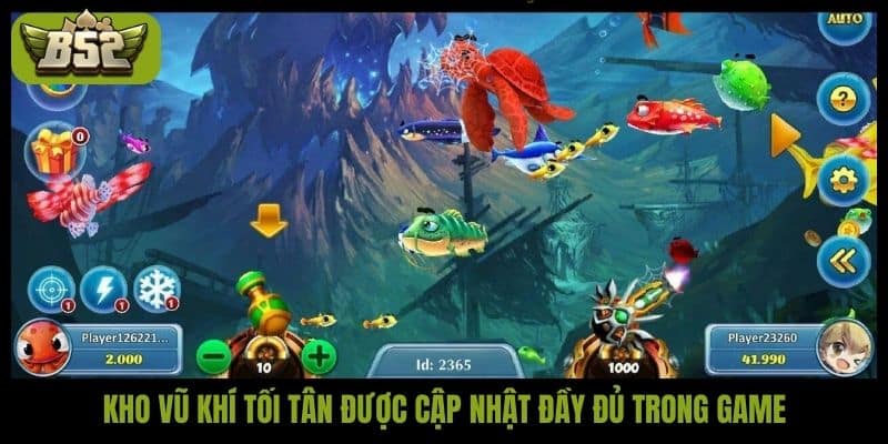 Kho vũ khí tối tân được cập nhật đầy đủ trong game